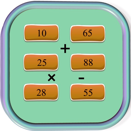 Brain Math Game For Addition - Subtraction - Multiplication - Division Icon