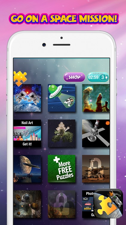 Space Jigsaw Puzzle Free – Science Game for Kids and Adults With Stars & Planets Pic.s screenshot-3