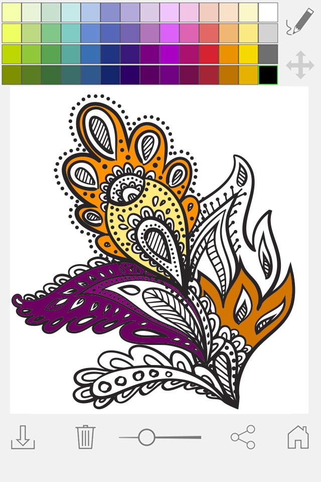 Paint & color mandalas Coloring book for adults screenshot 4