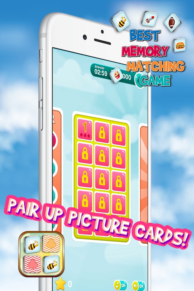 Best Memory Matching Game – Brain Train with Picture Card Pair.s for Kids and Adults screenshot 3