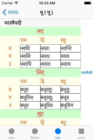 Amaram - Sanskrit Reference - Nouns, Dhatu Verbs screenshot 2