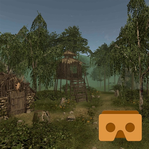VR Relax Forest 3D Cardboard Icon
