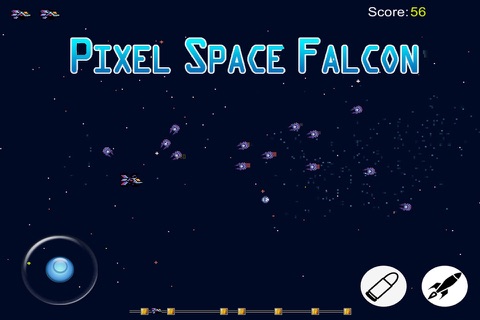 Pixel Space Falcon - Free Spaceship Shooting short Game screenshot 2