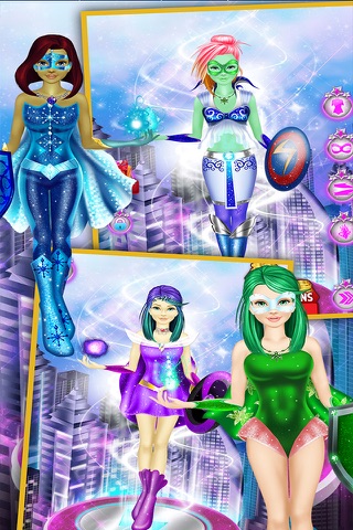 Hero Girls Fashion DressUp - Super Power Girls Game screenshot 2