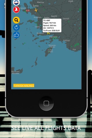 Uçak Radarı : THY, Pegasus,Atlasjet,Onur Air, SunExpress Uçuş Takip Sistemi screenshot 2