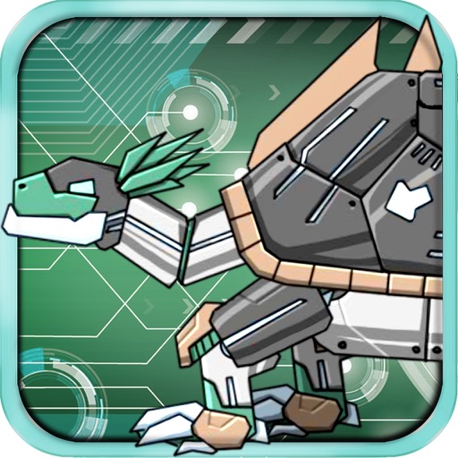 Dinosaur Wars: children's toys, dinosaurs of the Jurassic and the future of machine warriors- Long shells icon