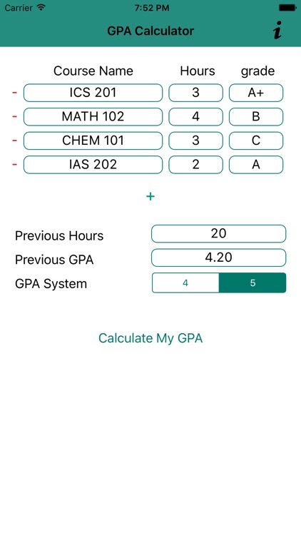 GPA Calc. Lite