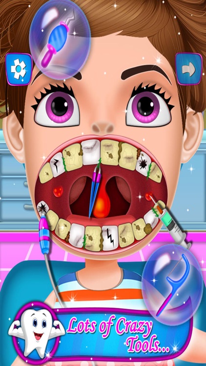 Crazy Dentist Mania game for Kids, girls and toddler screenshot-3