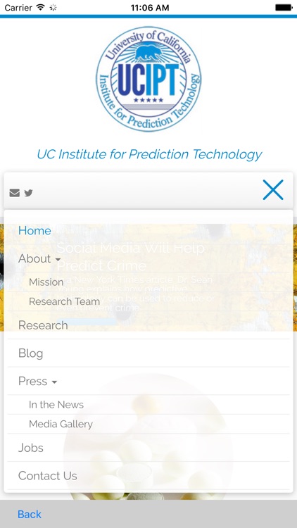UC Institute for Prediction Technology