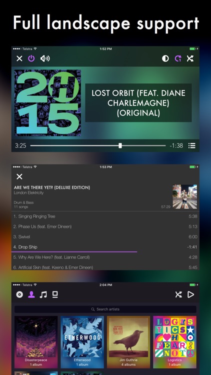 Harken Music Player for iPad, iPhone and iPod