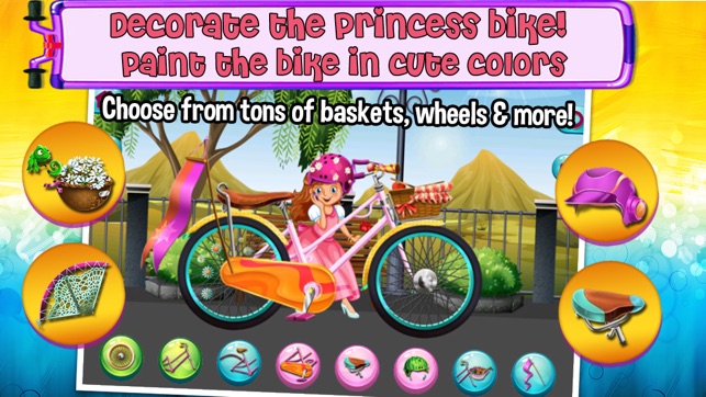 Princess Bicycle Fix it & Decoration Games For Girls(圖4)-速報App