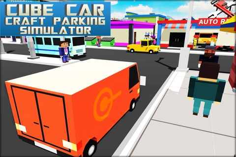 Cube Car Craft Parking Simulator 3D - Car Driving Game screenshot 2