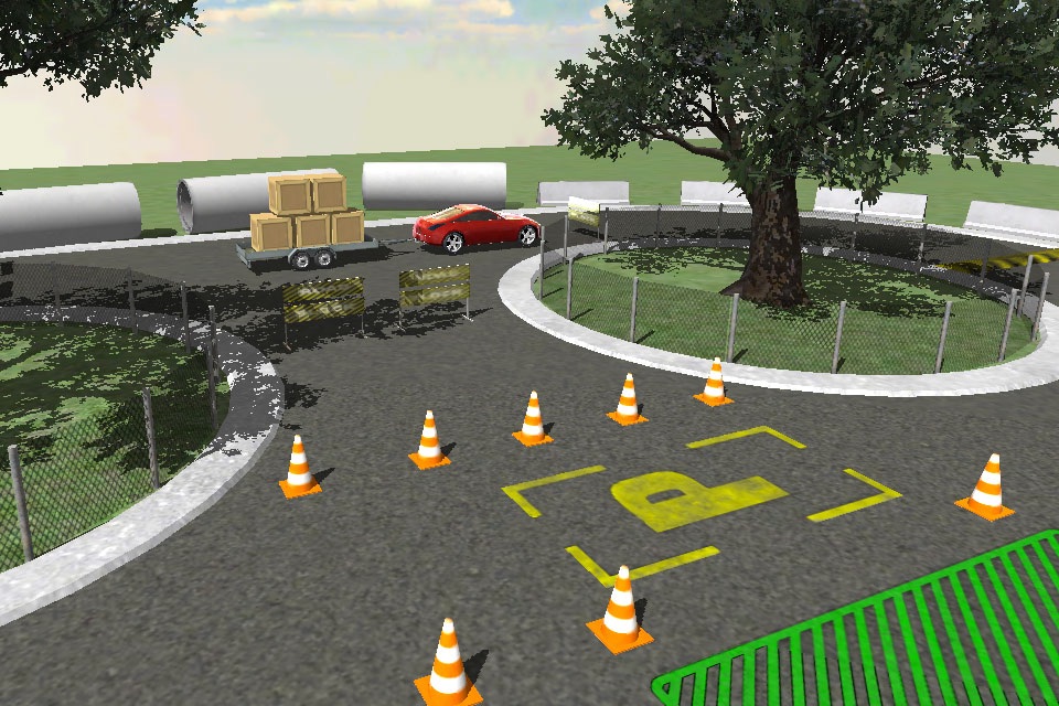 Car & Trailer Parking - Realistic Simulation Test Free screenshot 3