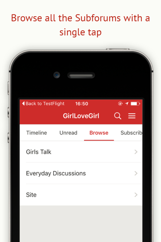 GirlLoveGirl.net Forum App screenshot 2