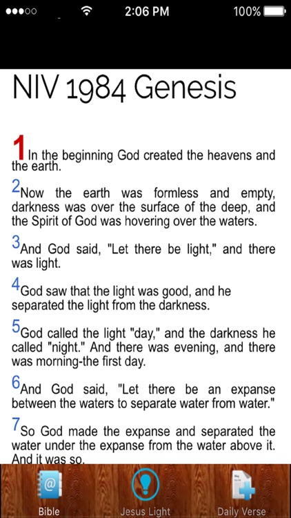 Bible NIV 1984 Version