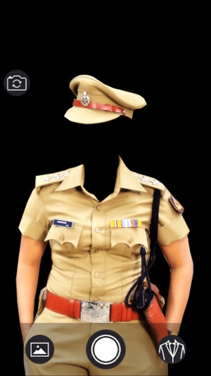 Women Police Suit - Photo montage with o