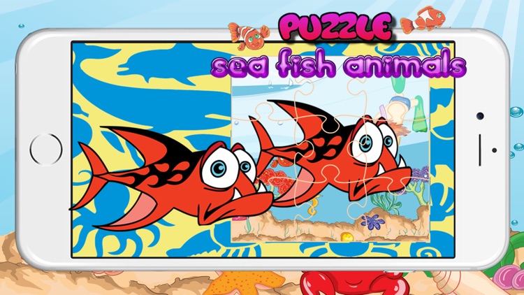 Toddler Sea Fish Jigsaw Puzzle Activity Educational Games