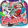 Drawing Desk Christmas Cartoon : Draw and Paint  Coloring Books Edition Free