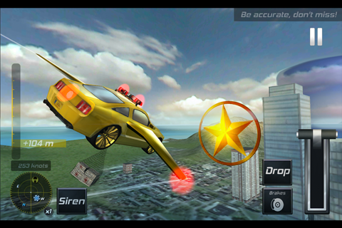 Flying Police Car Simulator 3D screenshot 2