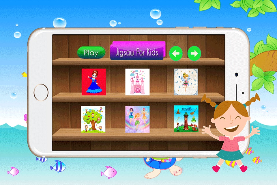 Jigsaw Puzzle Princess - Amazing HD Cartoon Girl for Kids and Adults Fun and free screenshot 2