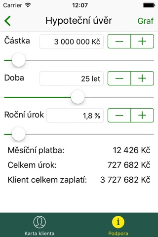 Finanční kalkulačka - Profi Advisors screenshot 4