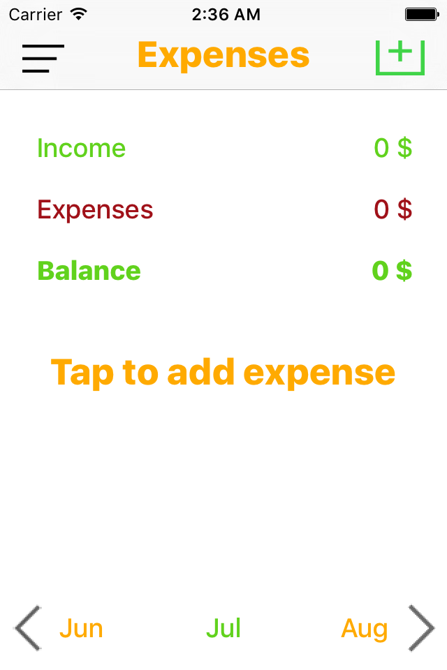 My Income and Expenses