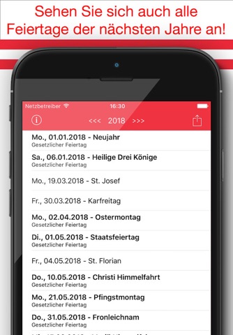 Feiertage Österreich Kalender & Kalenderwochen Pro screenshot 3