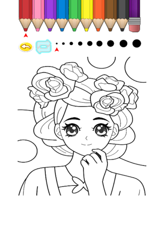 Kids Coloring Book - Princess Aomori screenshot 4