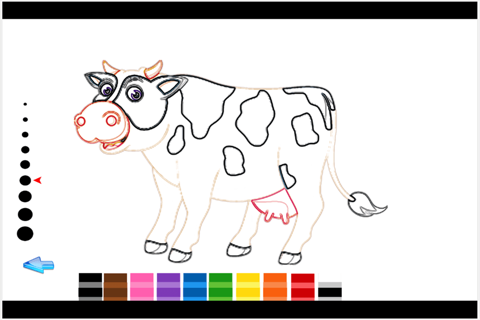 kids Farm Animals - Coloring A Farm Animal Learning Book for Kids screenshot 2