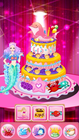 Mermaid cake decoration – Beauty Salon & Dessert Decoration (圖5)-速報App