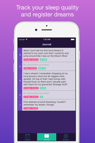 Lucid Dream Training App screenshot 2