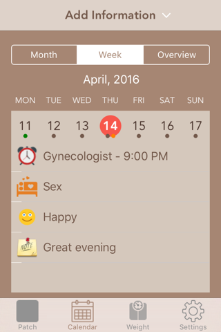 MyPatch Pro - Birth control patch screenshot 2