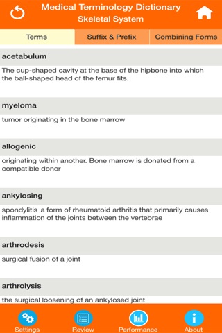 Skeletal System Medical Terms screenshot 4