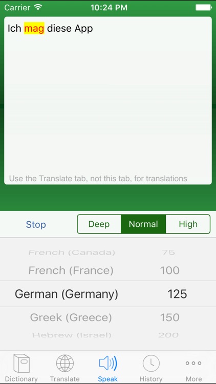 Multi Lang Dictionary and Translator + Text to Speech with English Spanish Chinese French German Korean Russian and more! screenshot-3