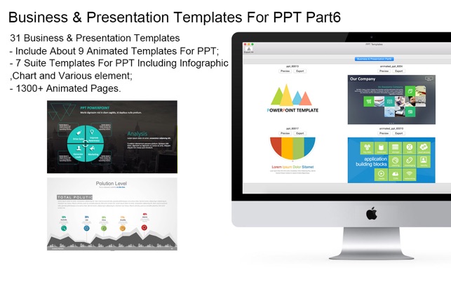 Templates (Business & Presentation Part6) For PPT Pack6(圖1)-速報App