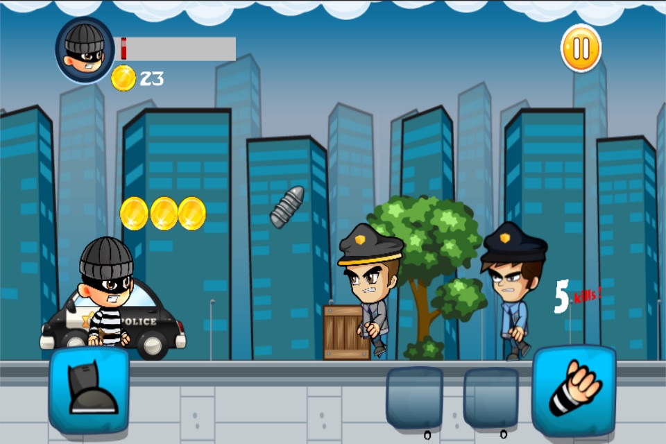 robber vs cops run adventure games screenshot 2