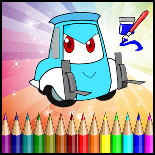 Cars Coloring Book For Children Learn To Drawing Icon