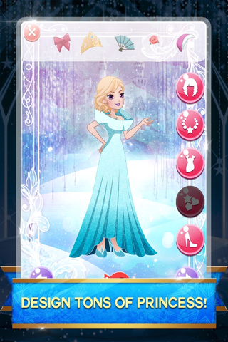 " Snow fall princess High-land " Dress-up : The Ever queen sister after fever games screenshot 3