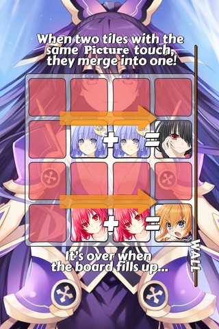 2048 PUZZLE "Date a Live" Edition Anime Logic Game Character.s screenshot 2