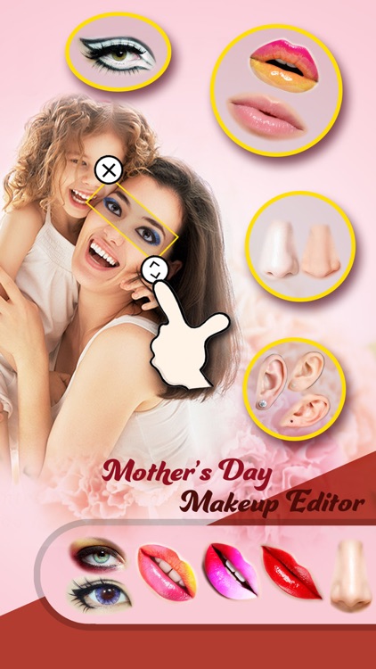 Mother Makeup Booth - Aa Photo Frame & Sticker Edit.or to Change Hair, Eye, Lip Color