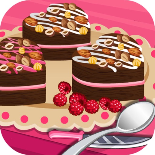 Brownie Hearts With Raspberry—— Castle Food Making&Western Recipe icon