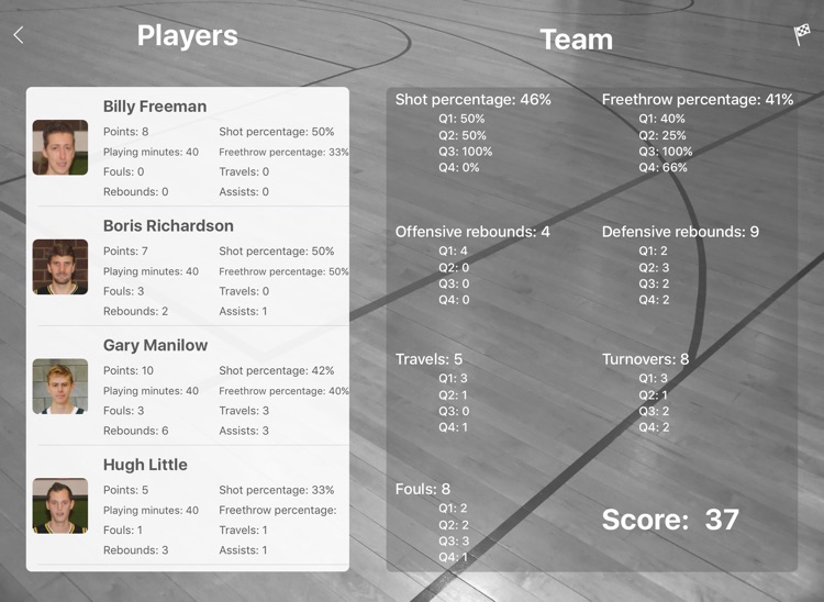 Basketball Data screenshot-3