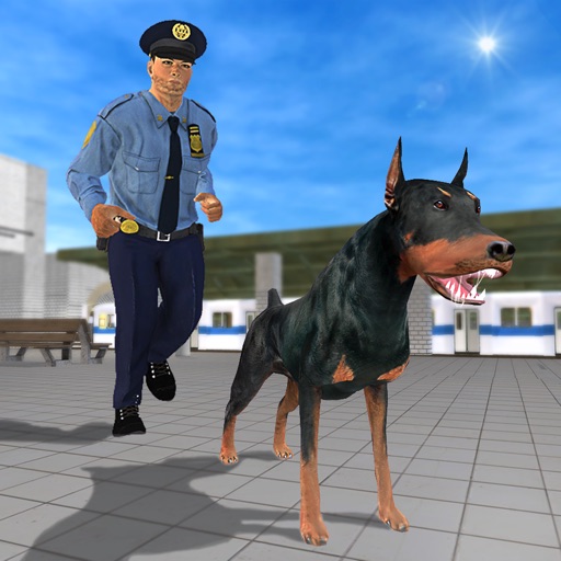 Subway Police Dog n Police Car - Cop Dog Rush Vs Robbers Start Control Crime Rate At Railway Station icon