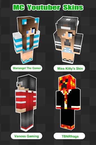 3D Youtuber Skins Collection - Pixel Texture Exporter for Minecraft Pocket Edition Lite screenshot 2