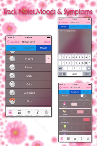 Menstrual Period Tracker Lite - Fertility & Ovulation Tracker and Period Calendar screenshot 3