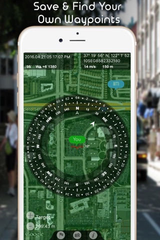GPS Gyrocompass Waypoints Compass screenshot 2