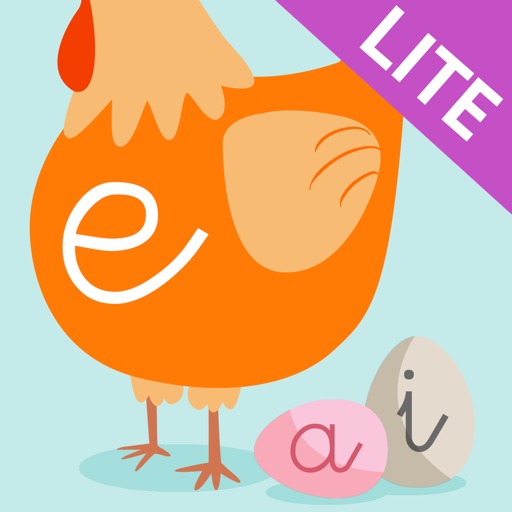 Learn to read and write the vowels - Preschool learning games - Lite - For iPhone iOS App