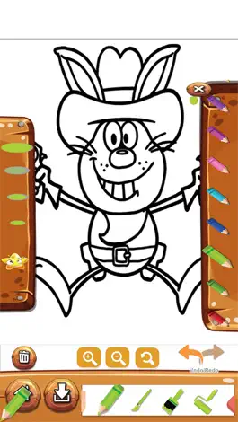 Game screenshot cartoon coloring and painting book for little kid apk