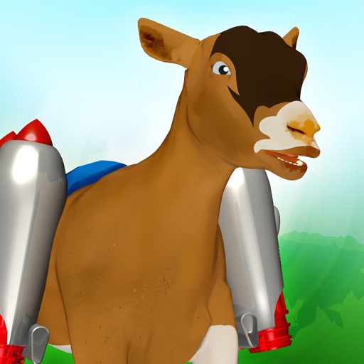 Jetpack Goat Jump: Crazy Rampage of Farm Animal in Hills Run Simulator iOS App