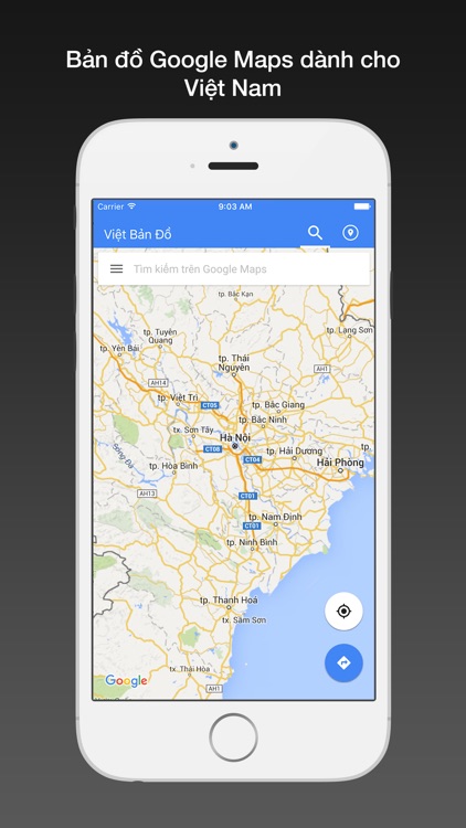 Việt bản đồ for Google Maps - Bản đồ Việt Nam,HN,TPHCM